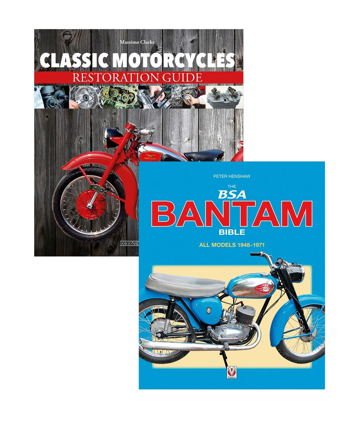 Set of 2 Classic Motorcycles Restoration Guide & BSA Bantam History Books