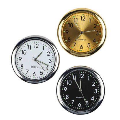 3 Pack Dashboard Clocks for Car (40mm, Luminous Hands)