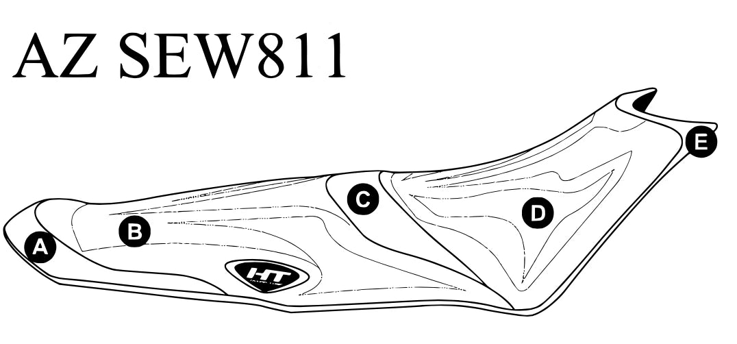 Hydro-Turf Seat Cover for Sea-Doo Spark 3-Up (2014–2020)