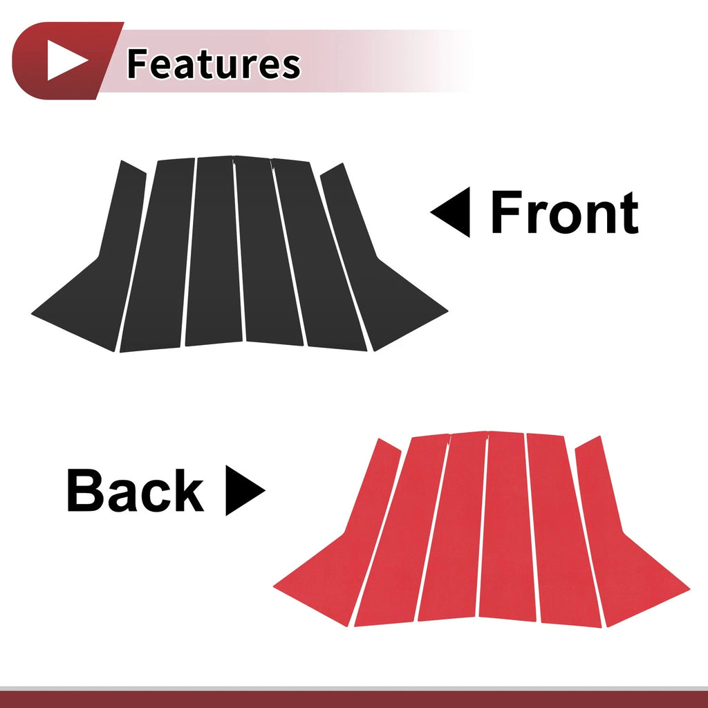 Door Pillar Window Trim Front Rear Left Right for Hyundai Veracruz (2007–2012)