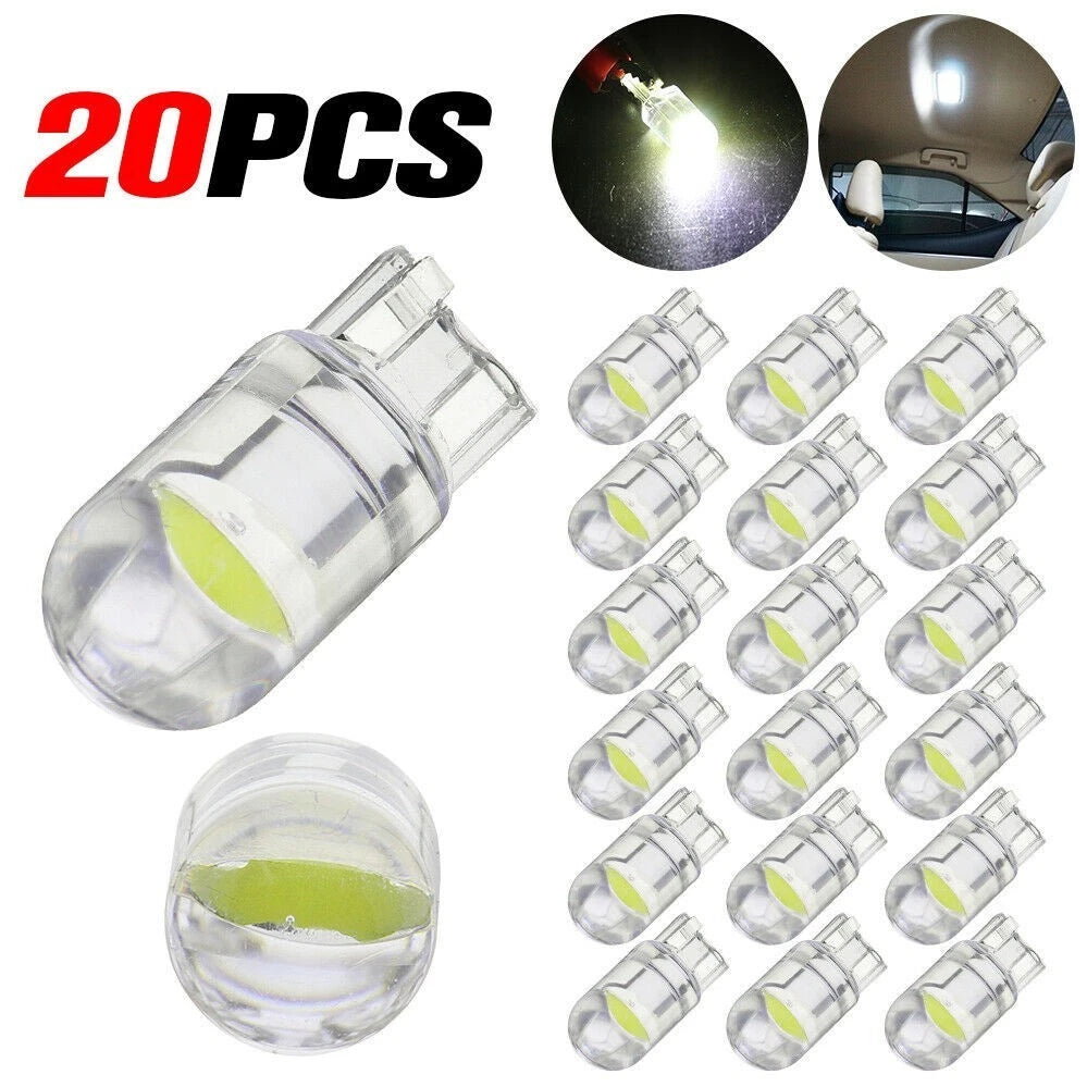 LED T10 Cob Bulbs Cool White (Pack of 20)