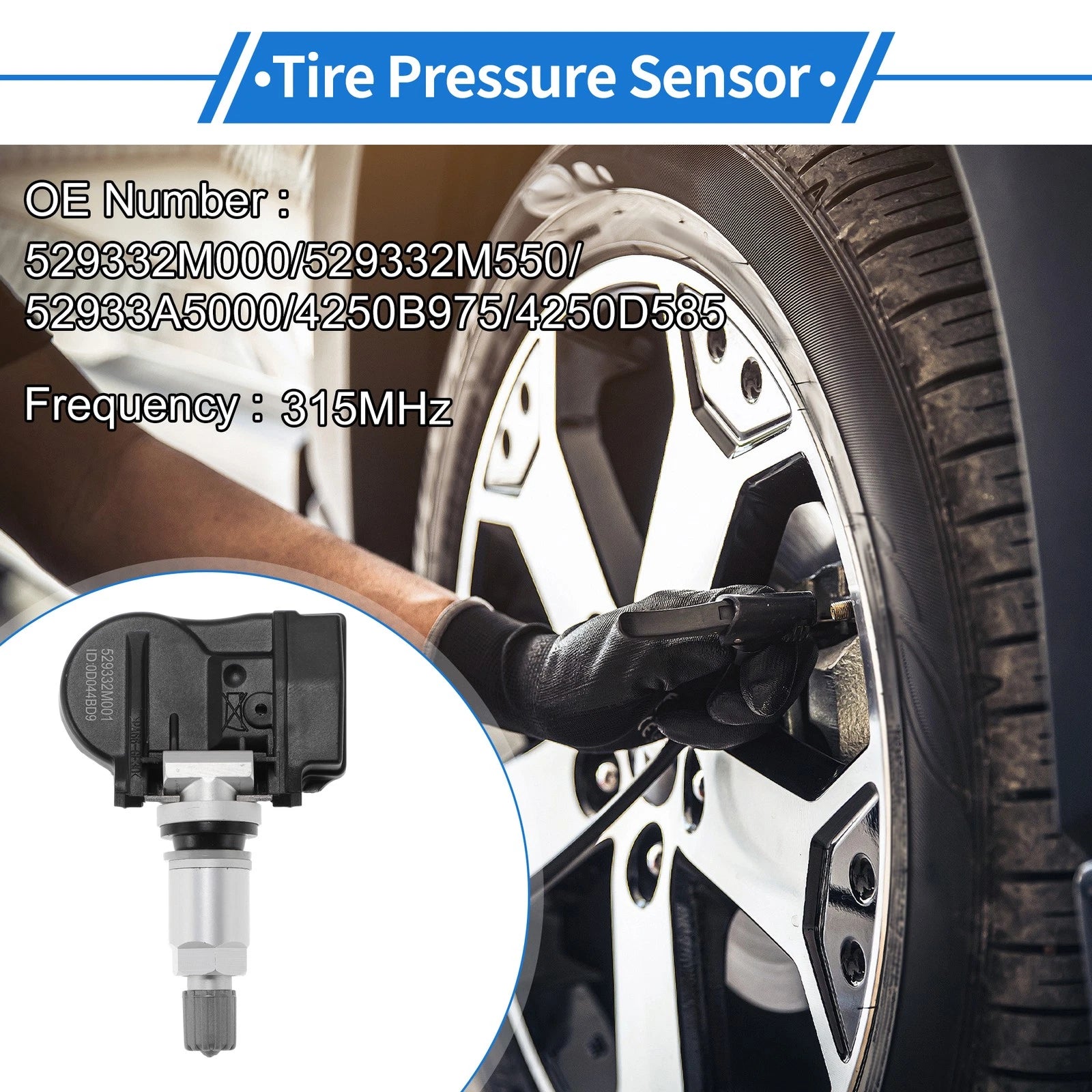 TPMS Sensor No. 529332M000 for Hyundai Accent (2012–2014)