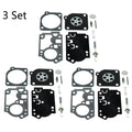 3X Carburetor Gasket Kit for Poulan BVM210VS (Zama RB-156 C1U-W43 C1U-W45)