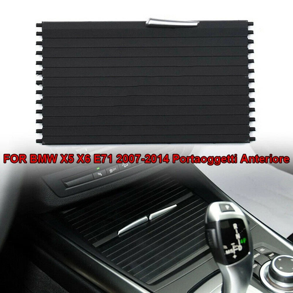 Front Storage Box Console Cover for BMW X6 E71 (2007–2014) Black