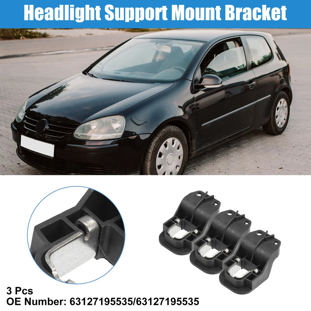 Left Side Headlight Support Mount Bracket Set for BMW X5 E70 (2007–2013)