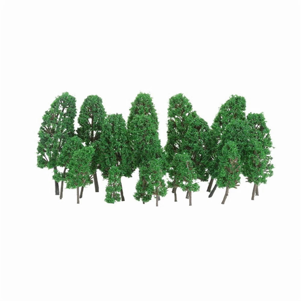 Set of 40 Mixed Size Model Trees for Architecture Scenery