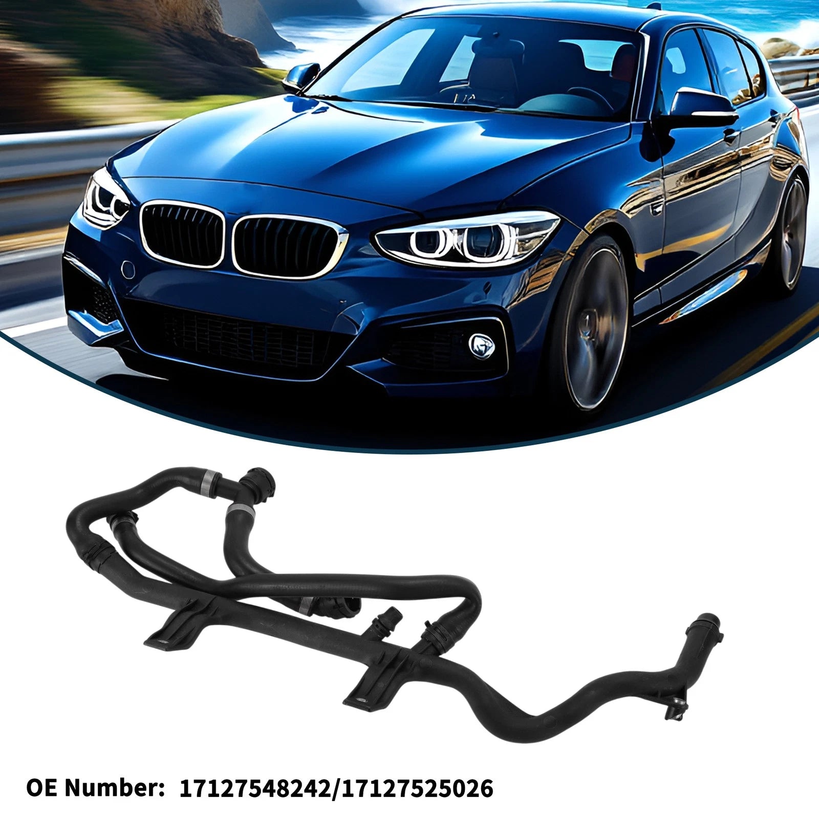 Radiator Hose Replacement for BMW 1 Series E82 E87 1.6L 2.0L (2007–2013)