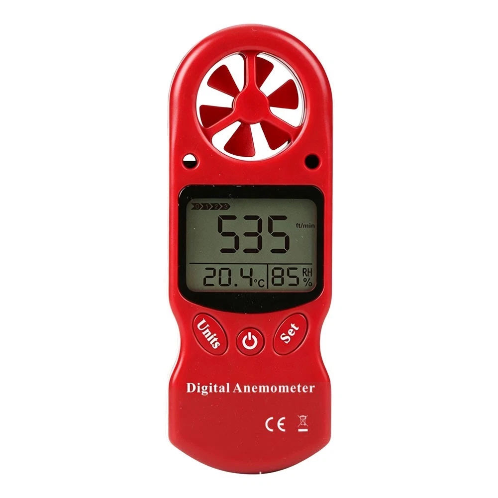 Digital Anemometer Humidity Temperature Gauge for Camping Trips