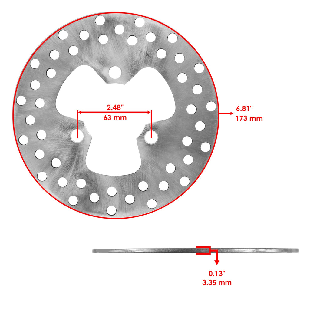 Front Brake Disc Rotor Replacement for Honda Sportrax 250 TRX250EX (2001–2008)