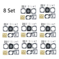 Set of 8 Carburetor Gasket Kits for Husqvarna K750 K760 Zama RB-177