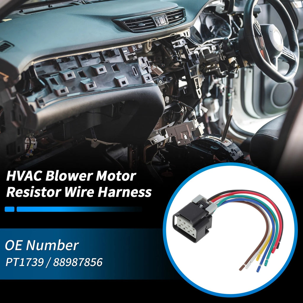 HVAC Blower Motor Resistor Wire Harness for Chevy GMC (1988–2002)