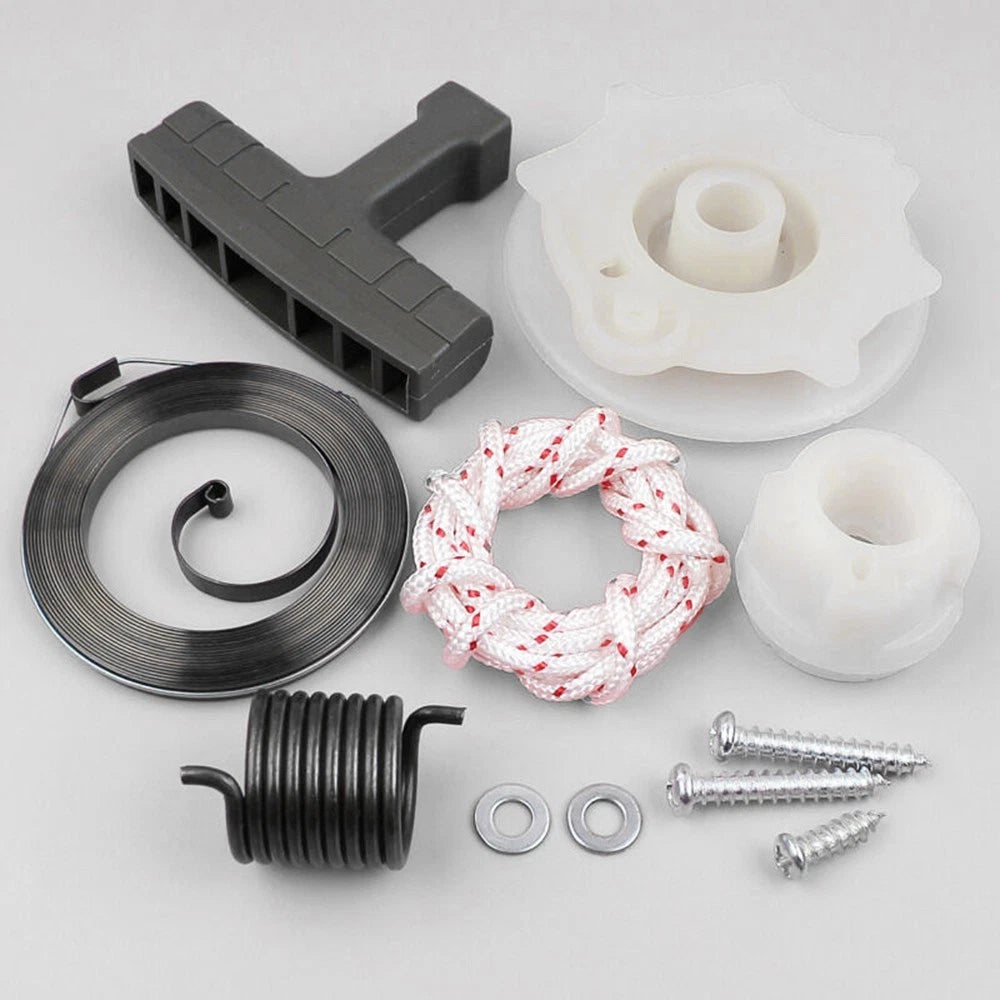 Recoil Starter Handle Pulley Spring Kit for 137 142 240 236 Chainsaws