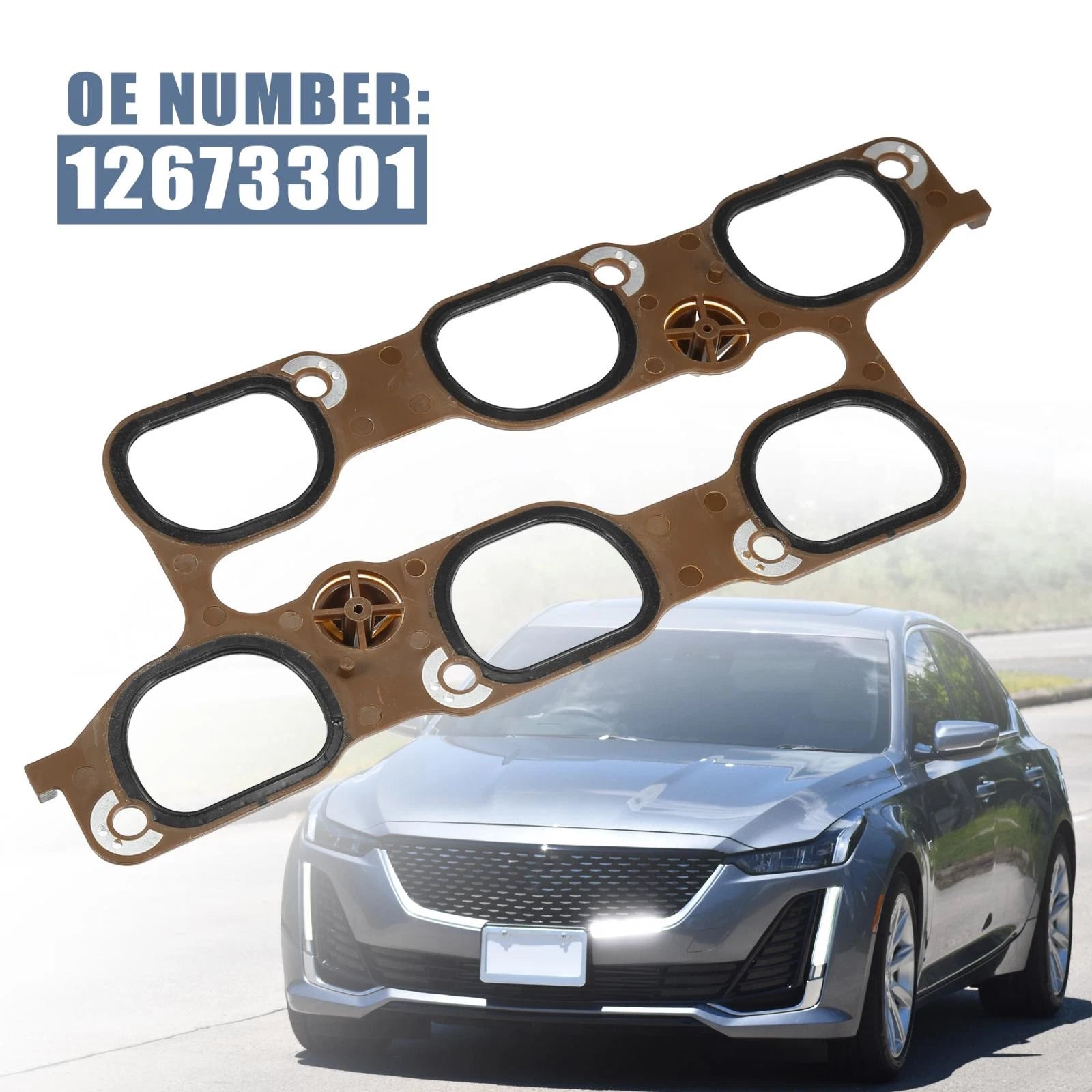 Lower Intake Manifold Gasket Replacement for Chevrolet Cadillac Buick (1 Pcs)