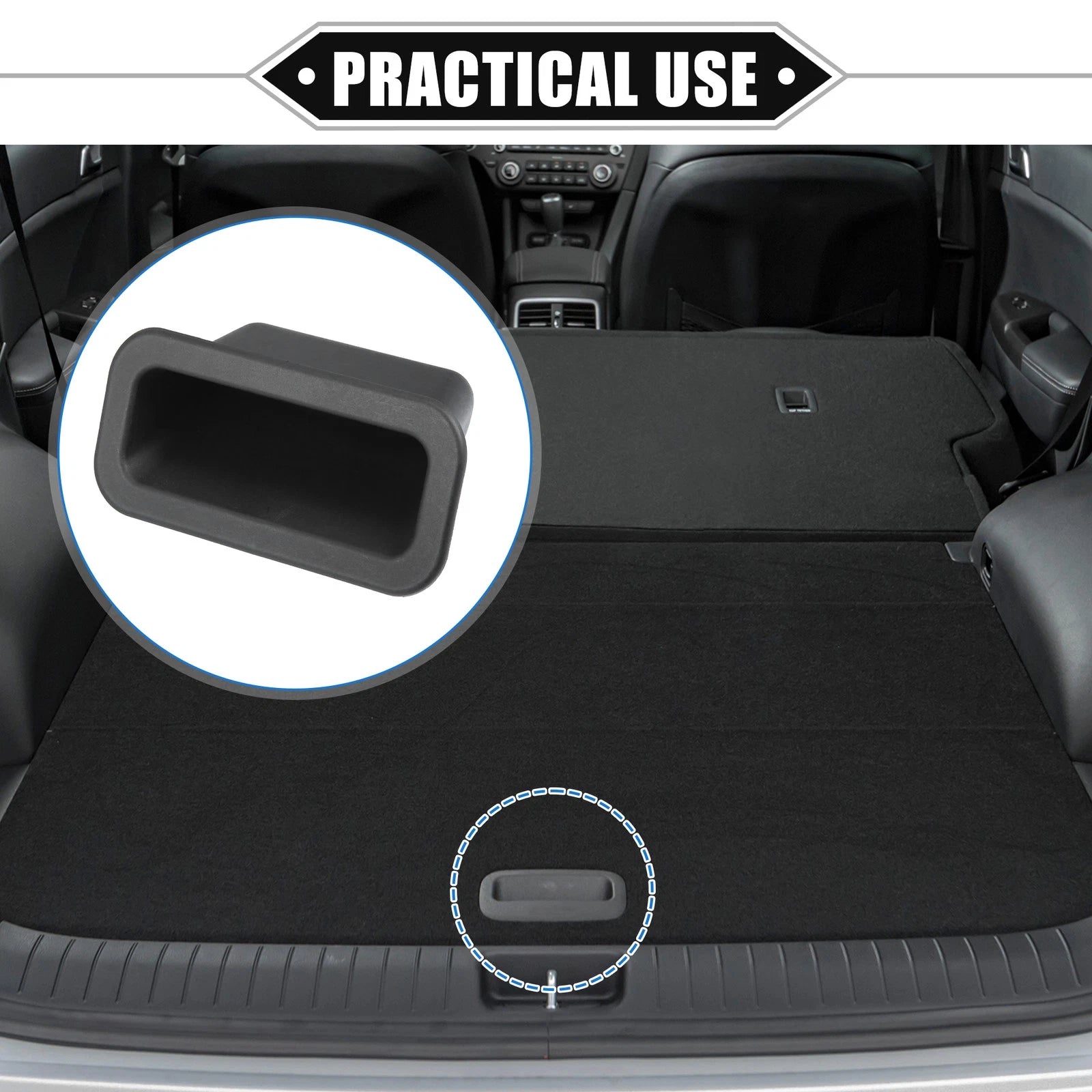 Rear Trunk Lid Handle Cover Replacement for Mazda 3 (2004–2018) Black
