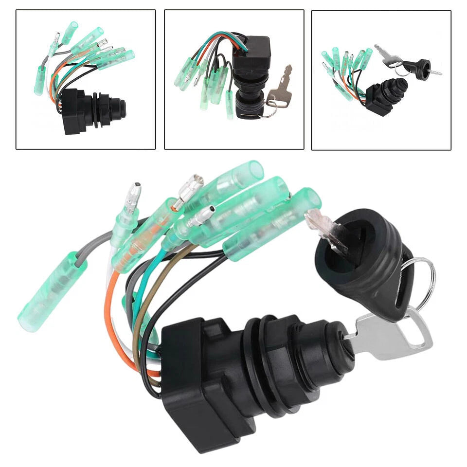 Ignition Key Switch Assembly for Suzuki Outboards (37110-92E01)