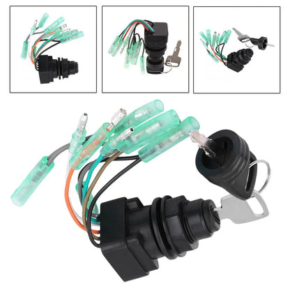 Ignition Key Switch Assembly for Suzuki Outboards (37110-92E01)
