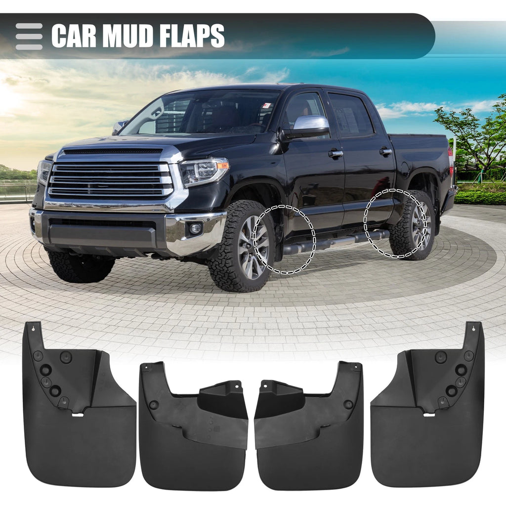 Mud Flaps Splash Guards with Screws Set for Toyota Tundra (2007–2021)