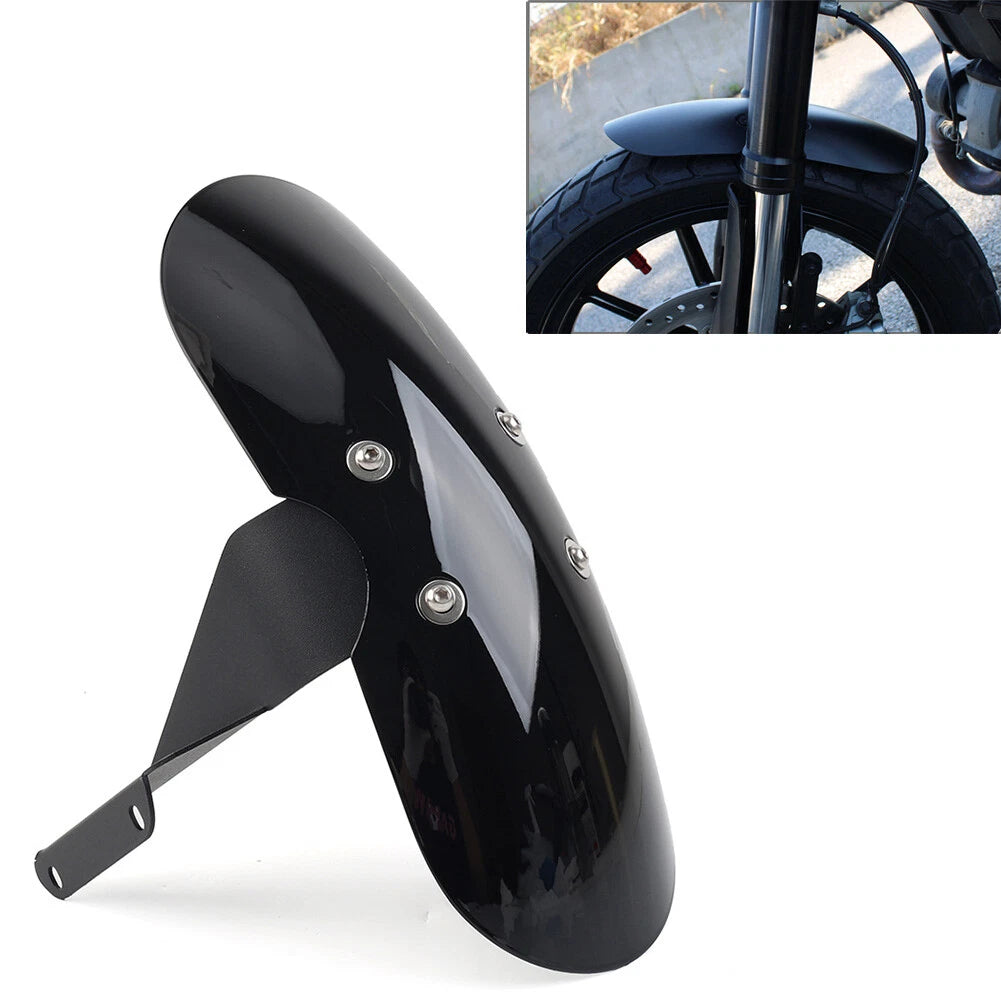 1x Black Motor Front Fender Protector for Ducati Scrambler (2015–2020)
