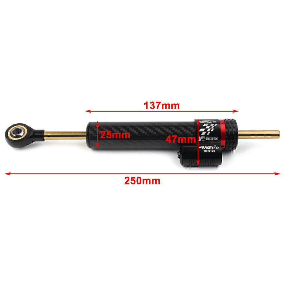Steering Damper Stabilizer for Universal Motorcycles (250mm)