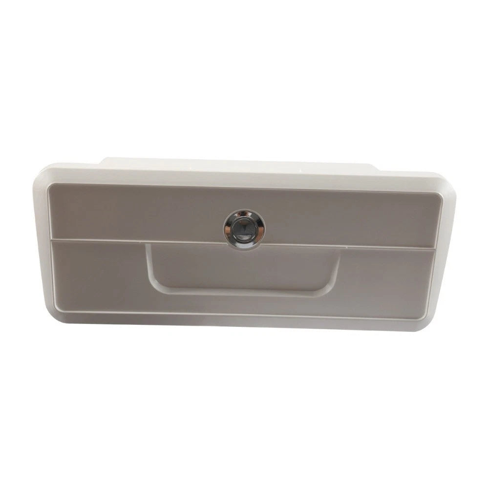Lockable ABS Boat Glove Box with 2 Cup Holders for Boats and Yachts