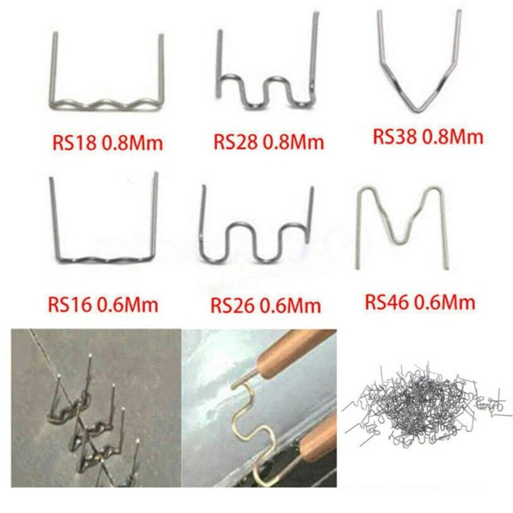 500PCS Hot Staples Stainless Steel Tools for Workshop (0.6/0.8mm)