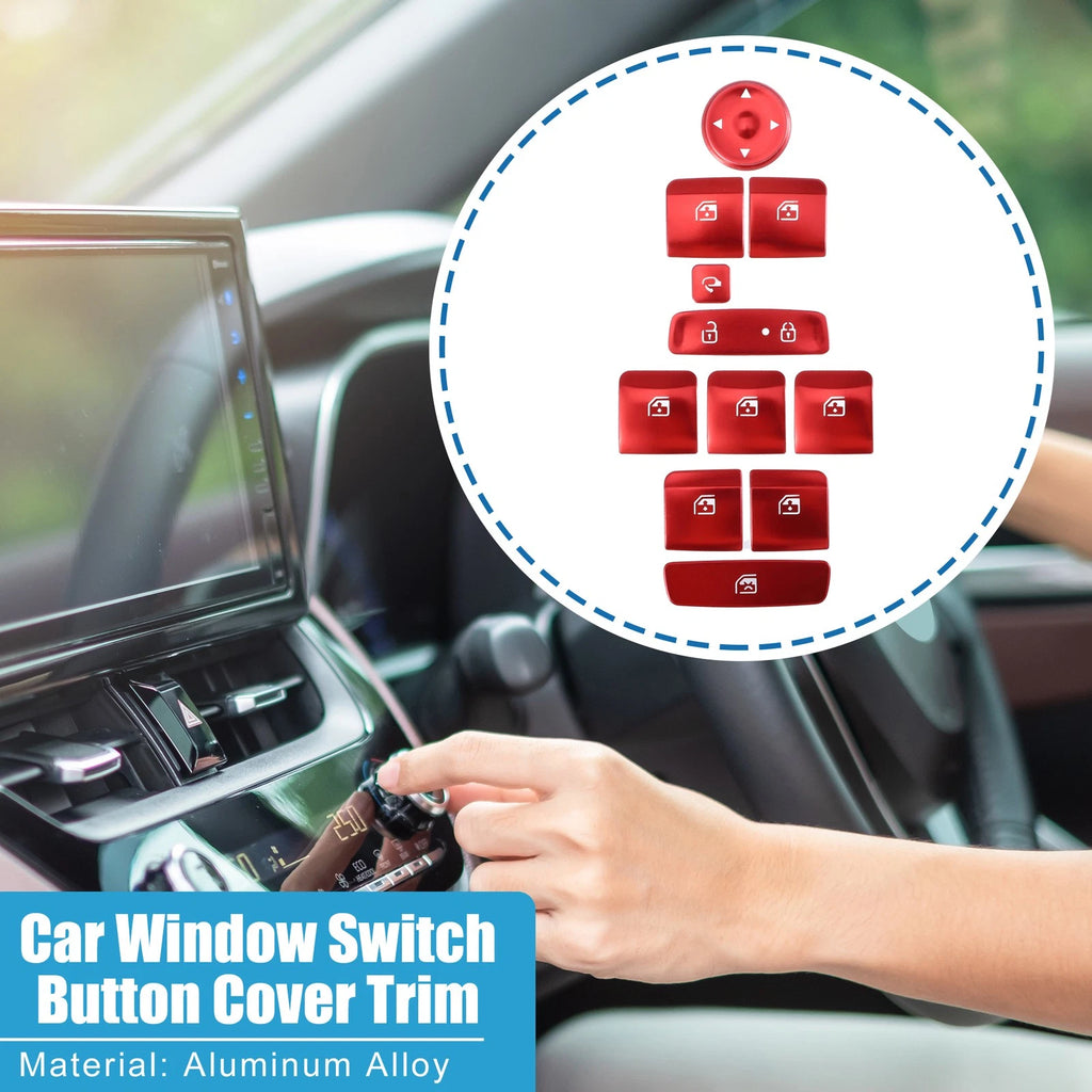 Power Window Master Switch Button Cover Trim for Hyundai Elantra (2021–2022)