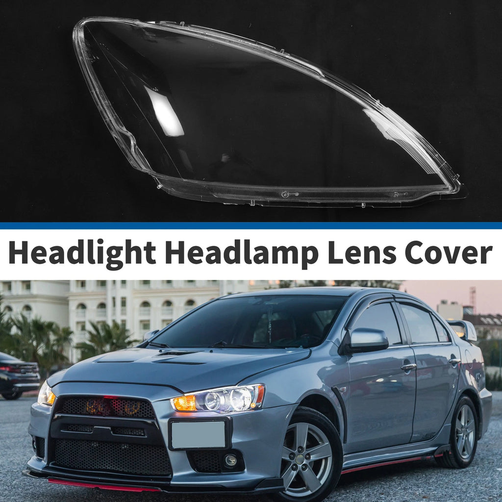 Headlight Lens Cover Front Right Replacement for Mitsubishi Lancer (2004–2007)