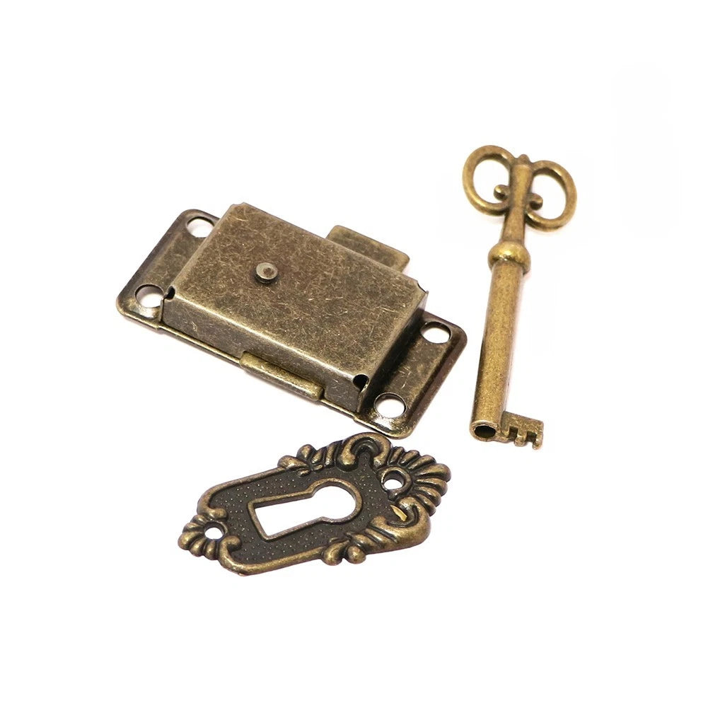 Cabinet Door Locks Set for Home Improvement (Decorative Cover Box)