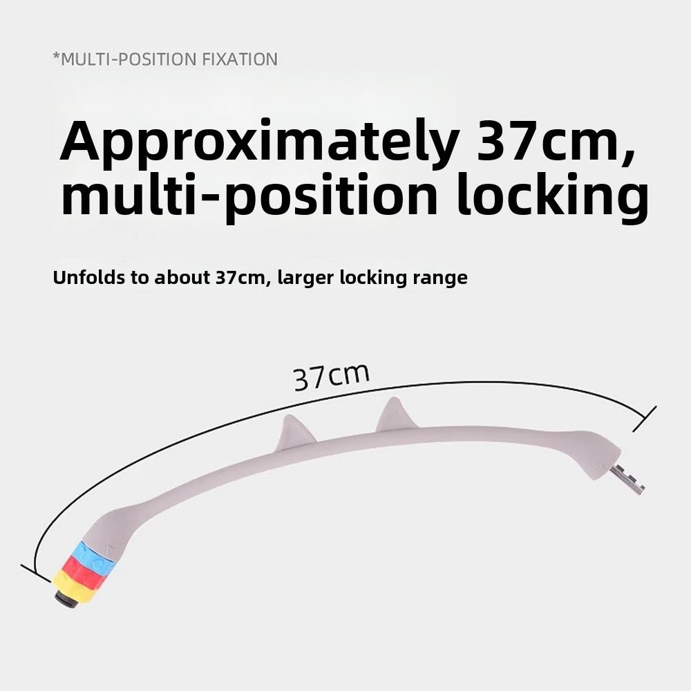 Cat Ear Bike Lock 3-Digit Password Zinc Alloy Core 37cm Cable