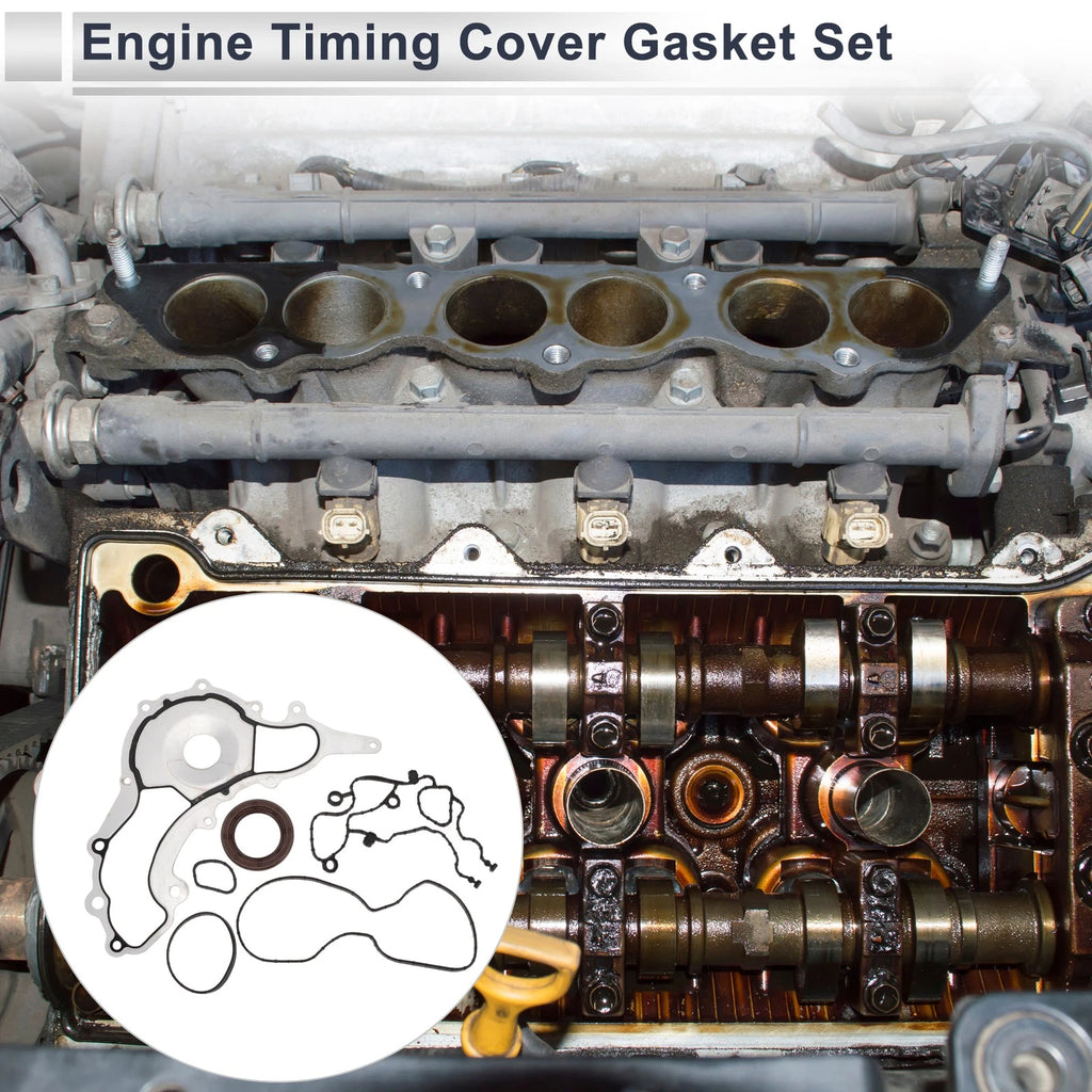 Engine Timing Cover Gasket Set Replacement for Jeep Wrangler (2012–2016)