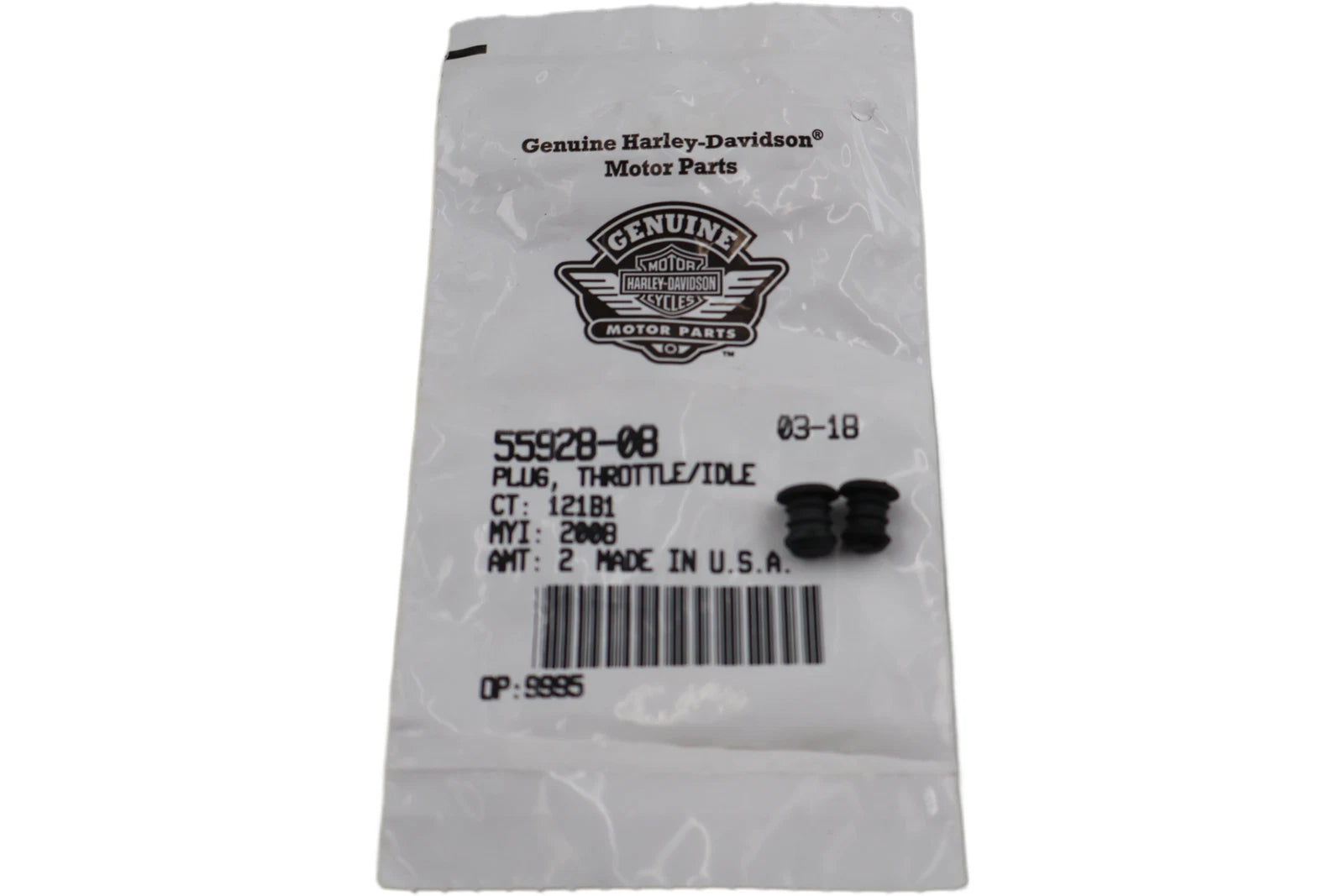 2X Throttle/Idle Plug for Harley-Davidson (55928-08)