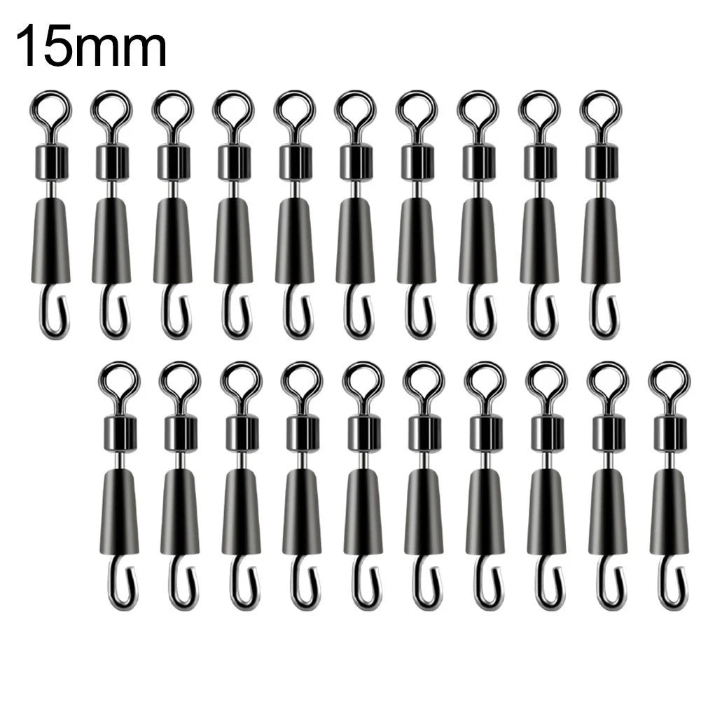 20-Piece Quick Change Bait Ring Tackle Connectors for Carp Fishing Lines