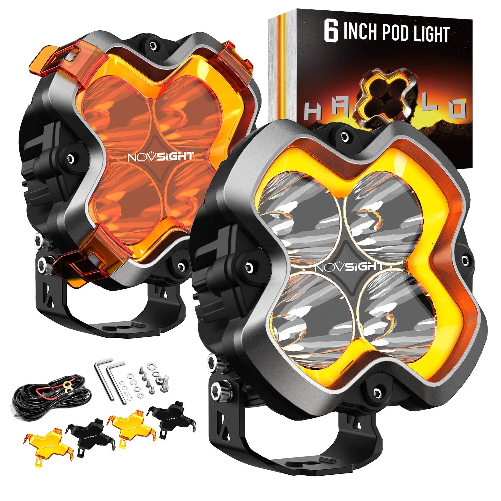 2X LED Light Bar Spot Pods for ATV (Offroad)