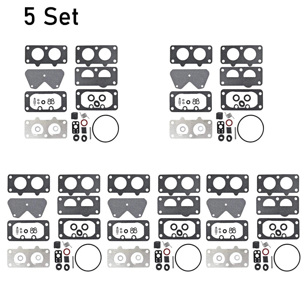 Set of 5 Carburetor Rebuild Kits for B&S 499811 499812 699734 699735 792456 797890
