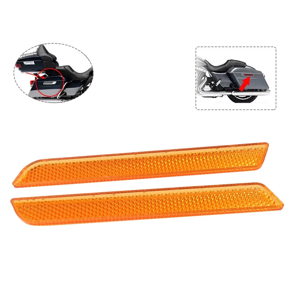 Pair Amber Reflectors for Harley Road Glide FLTRX (2015–2023)