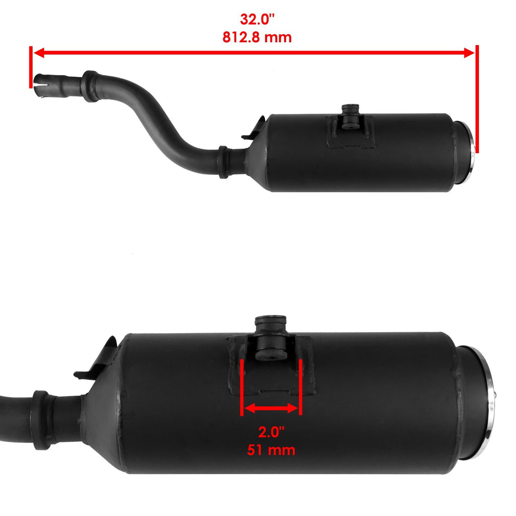 Exhaust Muffler Replacement with Gasket for Honda TRX500FA Foreman 2007–2014