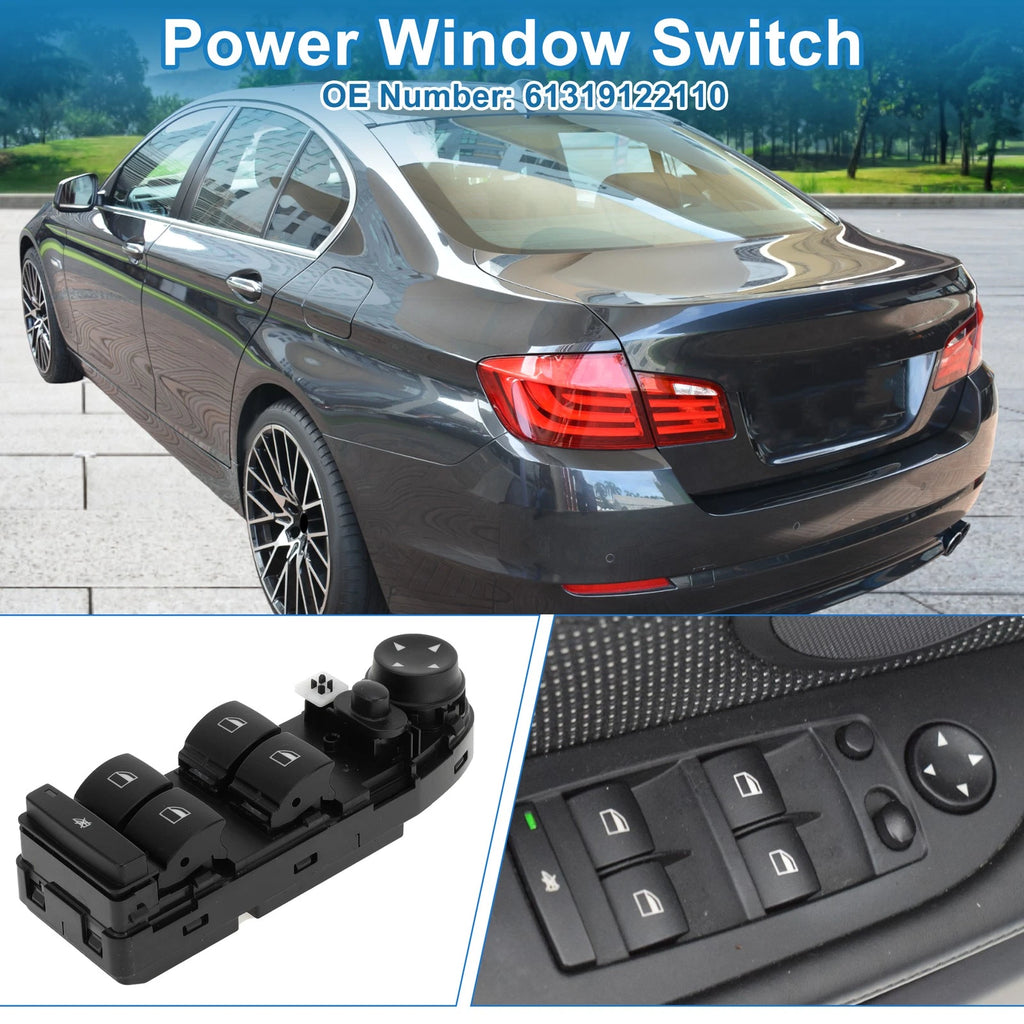 Power Window Switch Replacement for BMW 528i 2008–2010 Base 3.0L Gas