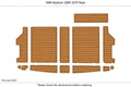 EVA Foam Faux Teak Cockpit Pads for Bayliner 3288 3270 (1988)