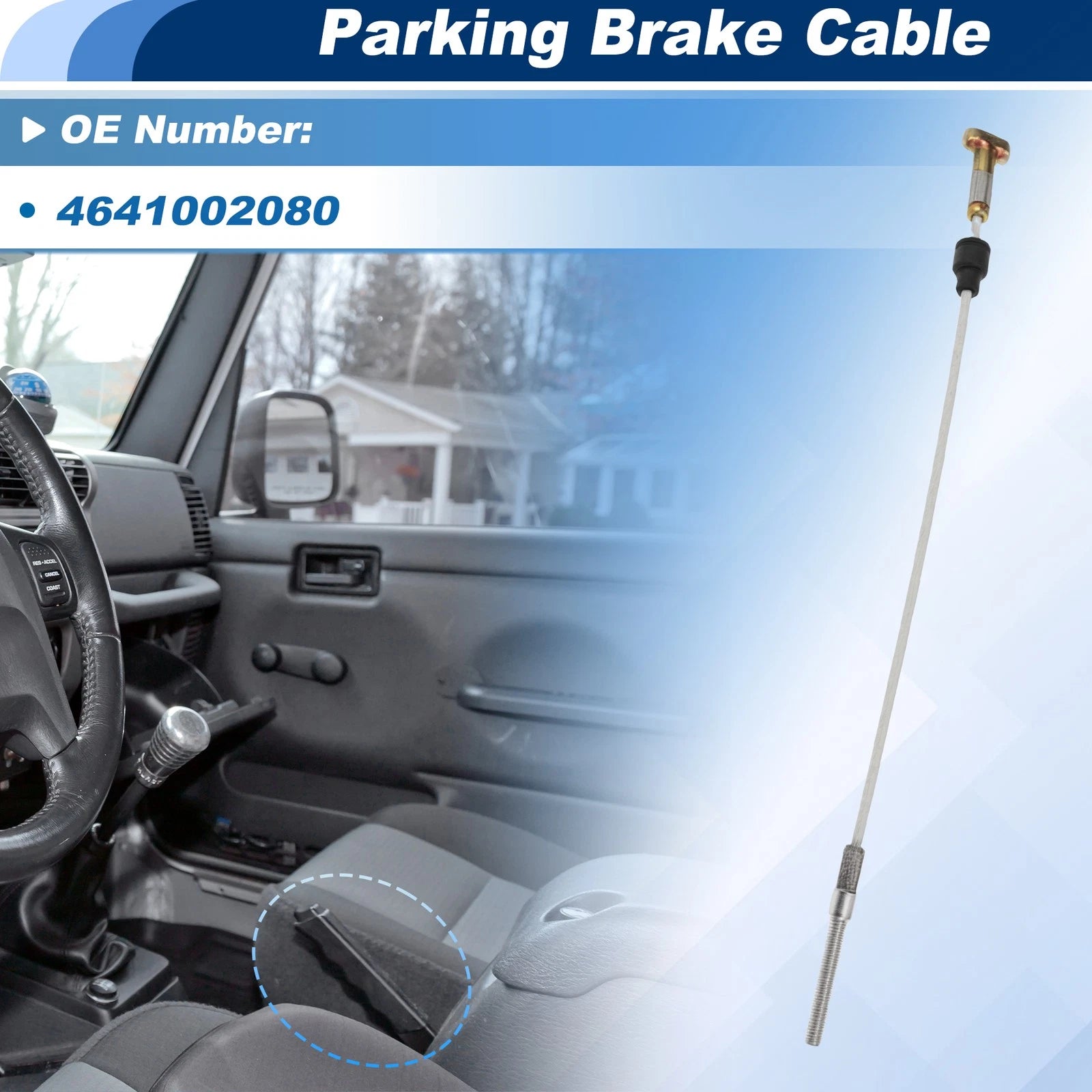 Front Right Parking Brake Cable Assembly for Toyota Corolla (2007–2016)