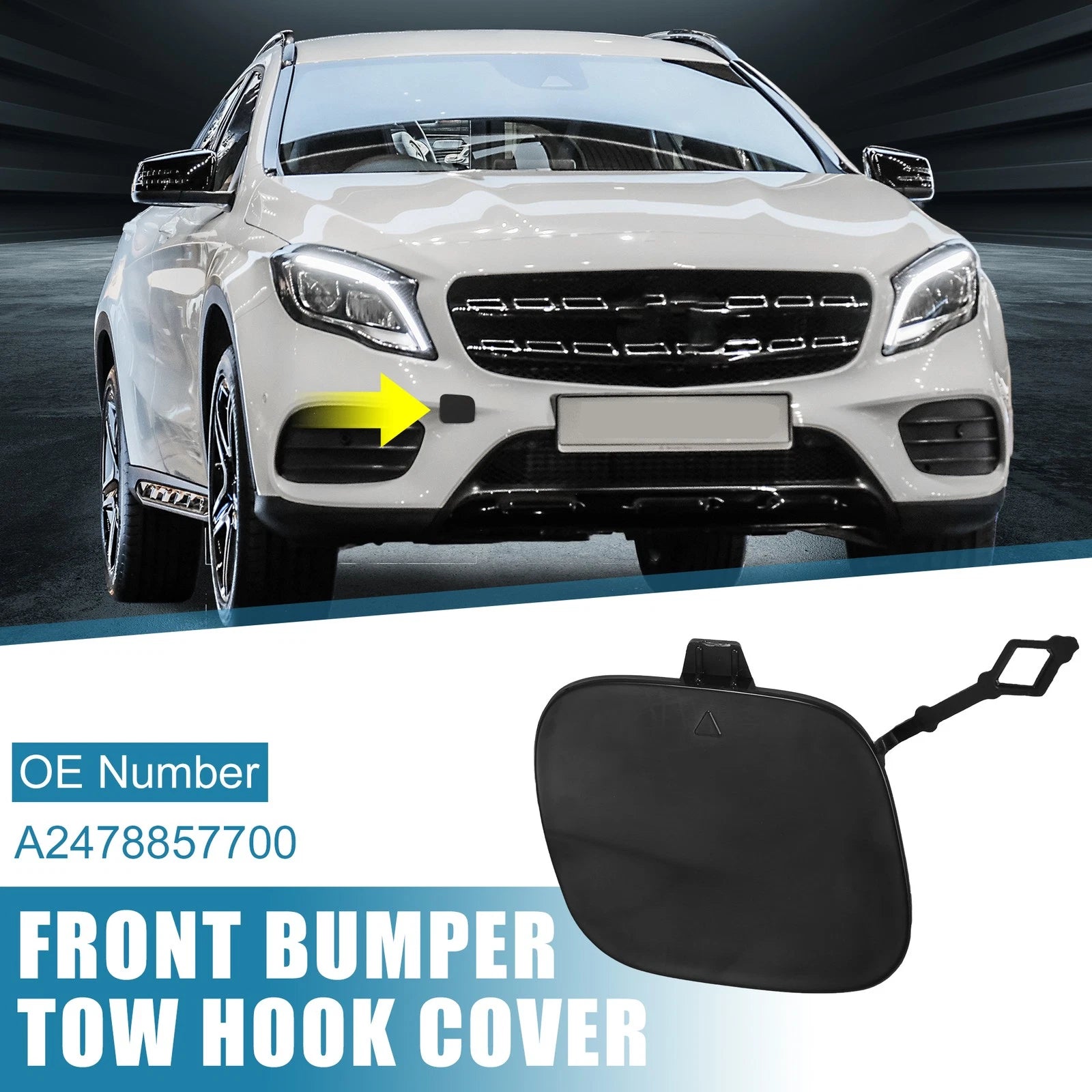 Front Right Tow Hook Cover Replacement for Mercedes-Benz GLB250 (2020–2022)