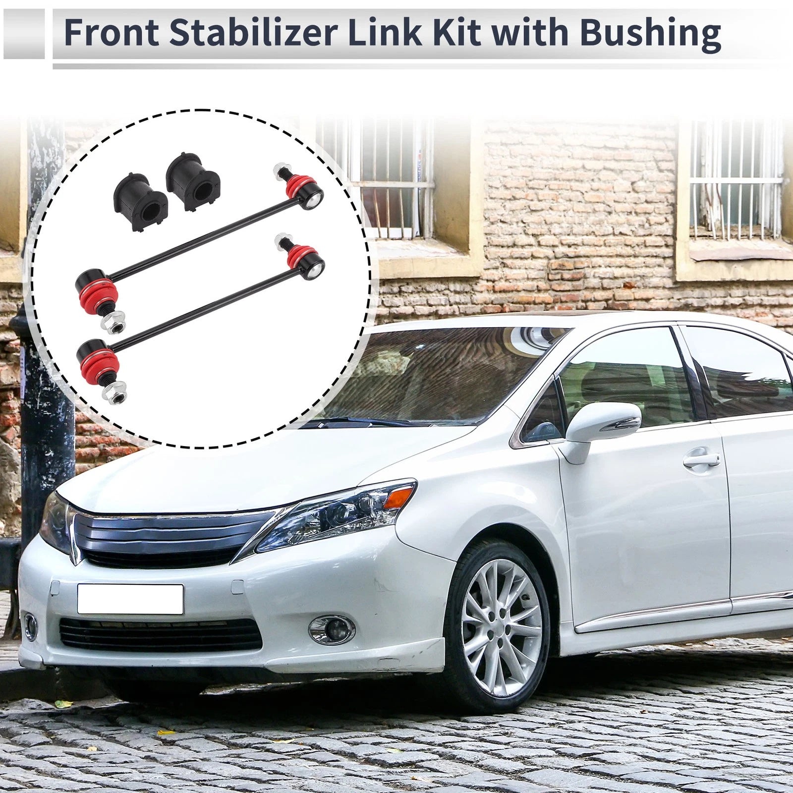 Front Stabilizer Bar Links with Bushings for Mazda 3 (2004–2009)