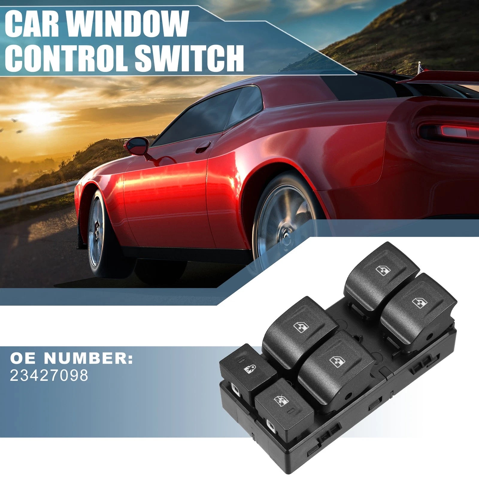 Front Left Door Window Switch Replacement for Chevrolet (1999–2007)