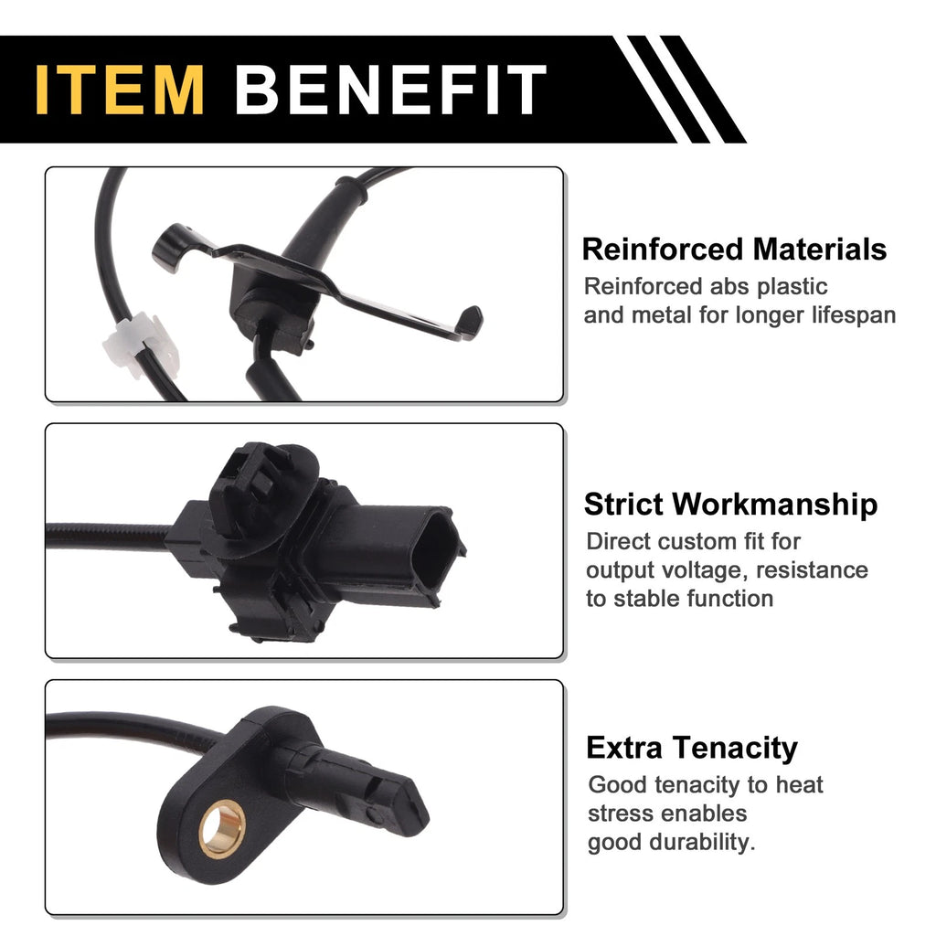 ABS Wheel Speed Sensor Front Left Replacement for Honda Jade (2015–2020)