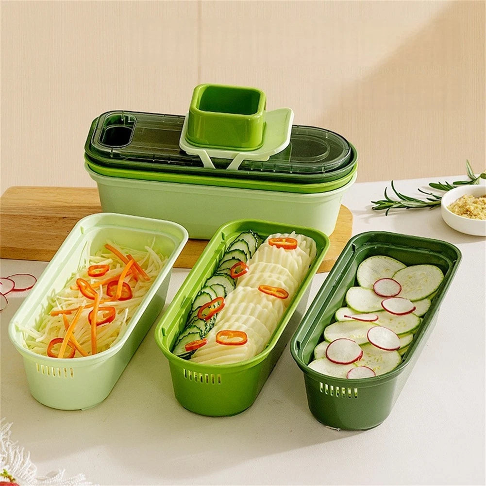 3 Basket Cutter Vegetable Slicer for Efficient Kitchen Use