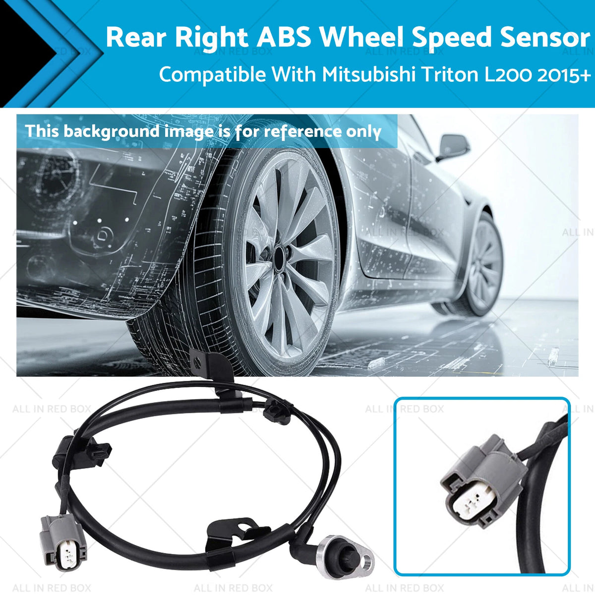 Rear Right ABS Wheel Speed Sensor for Mitsubishi Triton L200 (2015–2023)