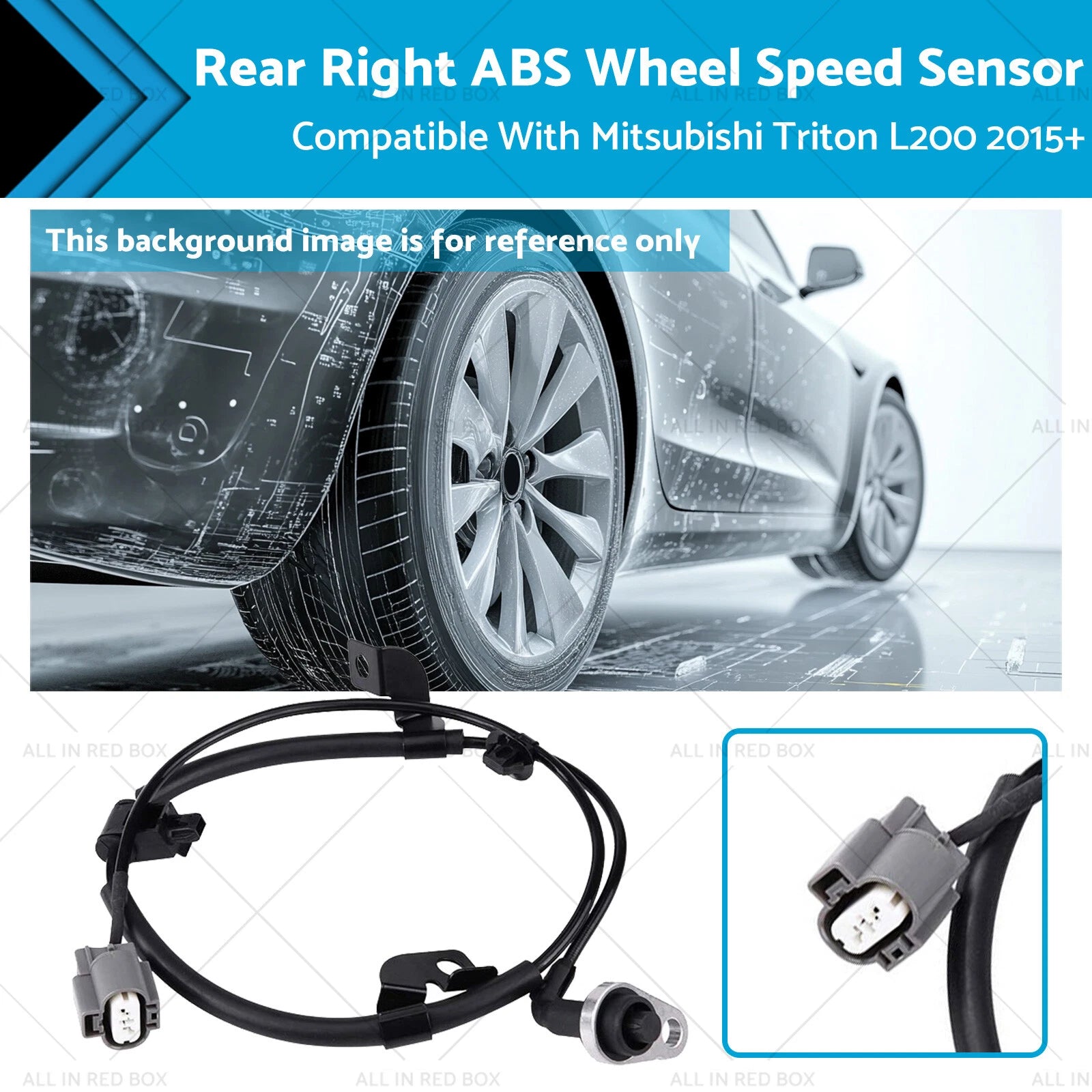 Rear Right ABS Wheel Speed Sensor for Mitsubishi Triton L200 (2015–2023)