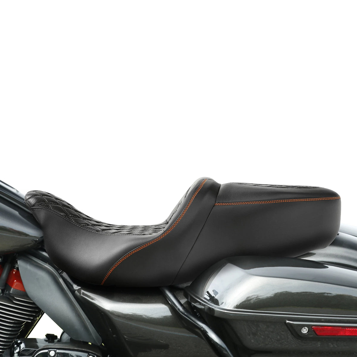 Gel Driver Passenger Seat for Harley Touring Street Road Glide (2009–2023)