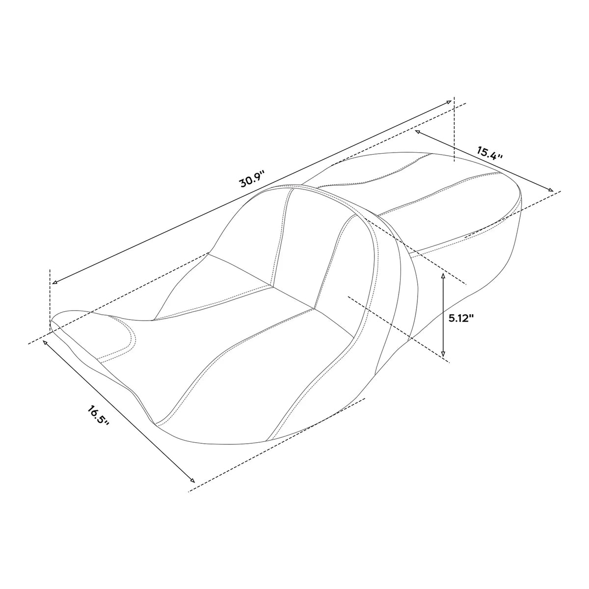 Driver & Passenger Seat for Harley Touring CVO Limited (2009–2023)