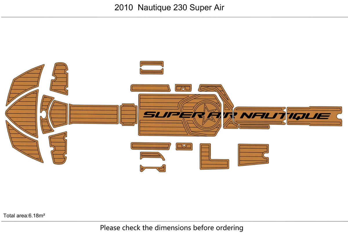 EVA Pad Flooring Mat for Nautique 230 Super Air (2010)