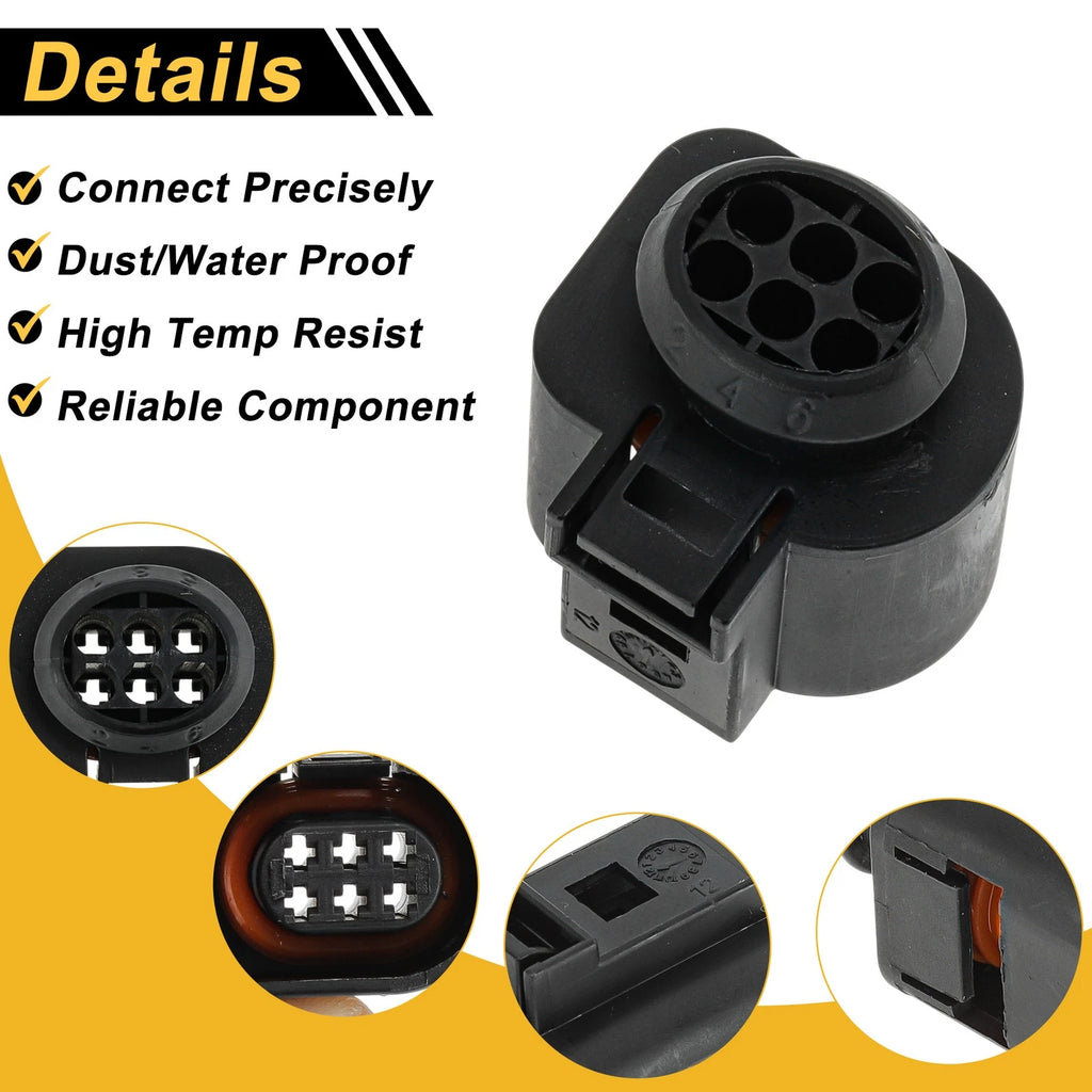 6 Pin Throttle Body Connector for VW Audi (Cooling Fan Control Module)